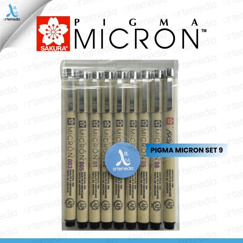 

Sakura Pigma Micron Drawing Pen Set 9 Pigment Ink