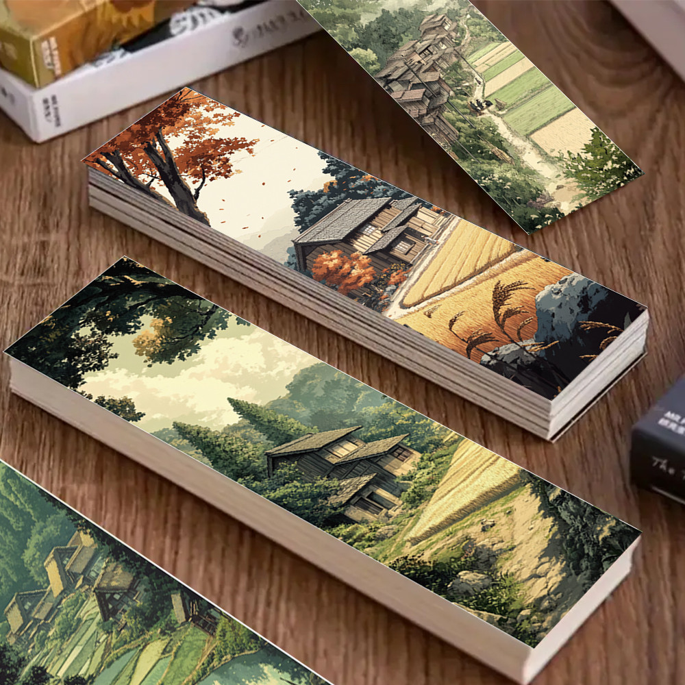 

32pcs, Vintage Landscape Bookmarks for Teachers, Readers and Lovers, Beautiful, Healing, Bookmarks, Gifts, Party, Birthday