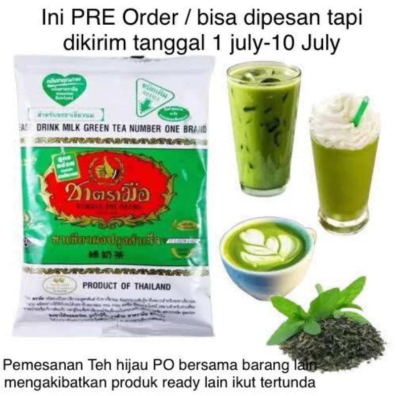 

Terlaris THAI GREENTEA Chatramue Green tea Teh Hijau Thailand 200gr