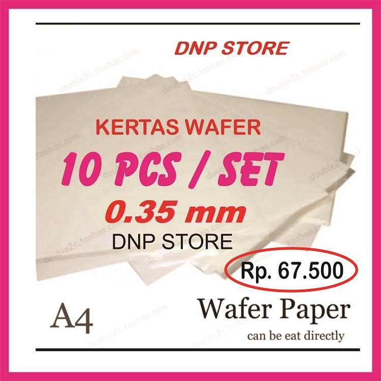 

NEW KERTAS WAFER 10 Lbr EDIBLE WAFER PAPER 0,35 mm