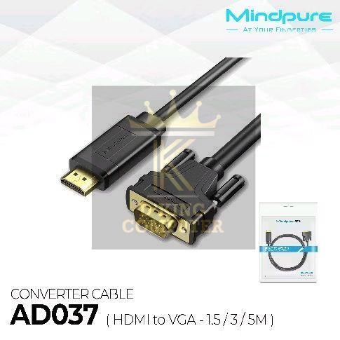 Mindpure AD037 (hdmi to VGA cable) converter 3meter 3M 3meter