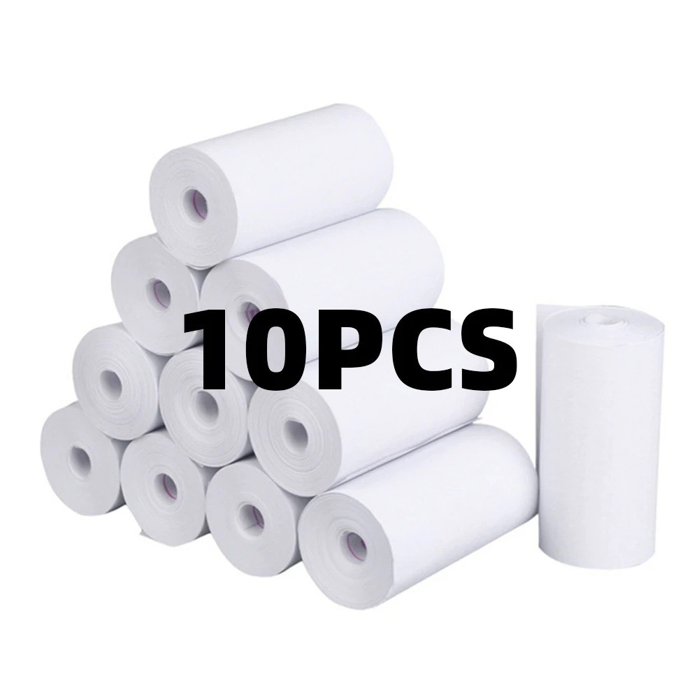 

10 Rolls White Children Camera Wood Pulp Thermal Paper Self-adhesive thermal paper Instant Print Kids Camera Printing Paper Rep