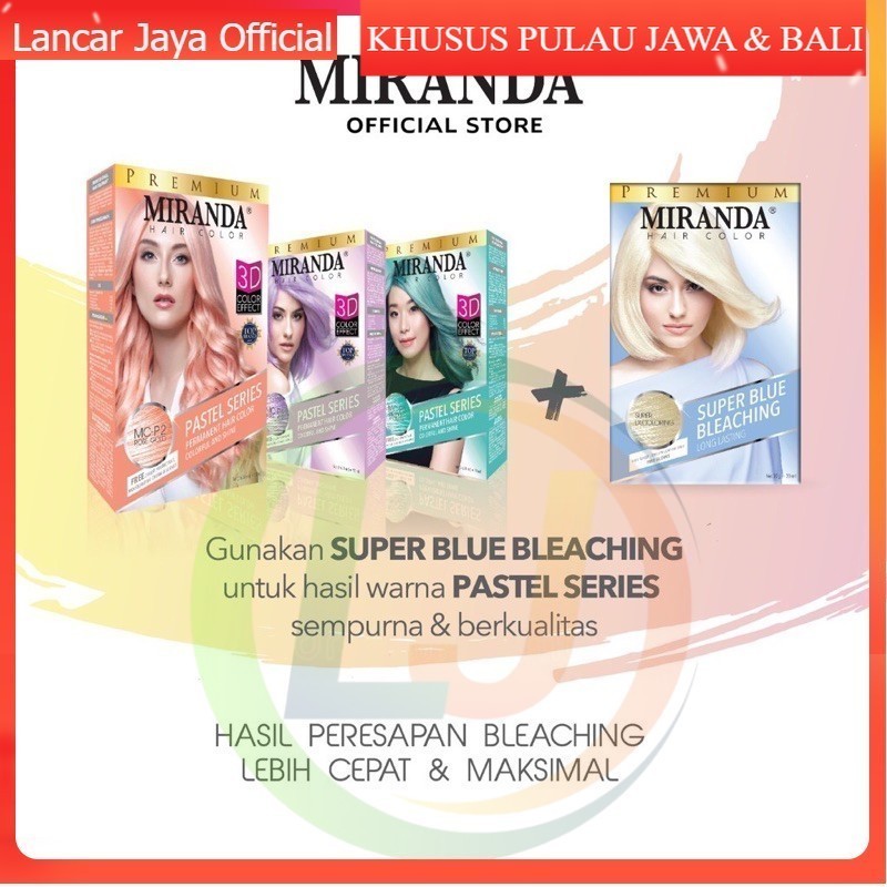 [RETAIL] SEMIR RAMBUT MIRANDA HAIR COLOUR PASTEL SERIES  | CAT RAMBUT | PEWARNA RAMBUT MIRANDA | NEW