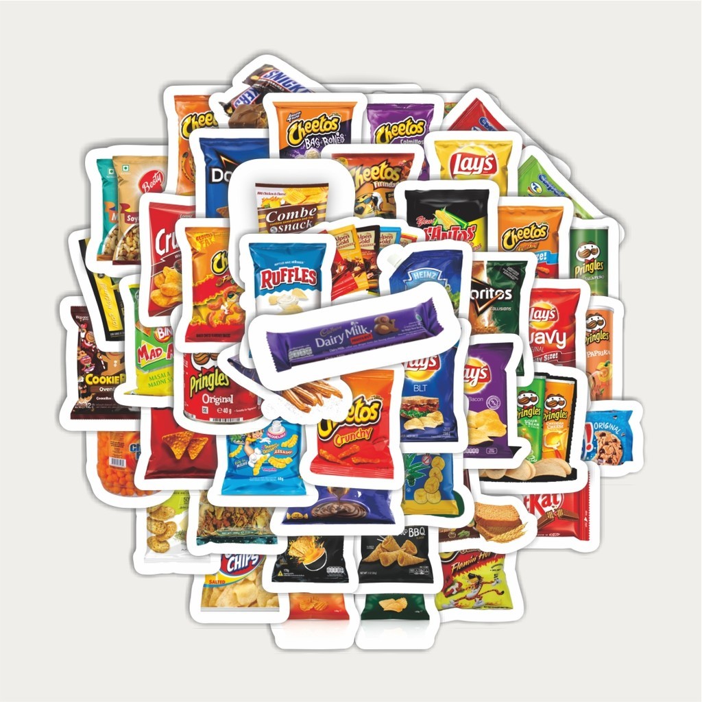 

Sticker Pack Sticker American Snack Retro Sticker | Sticker TUMBLR | Stiker LAPTOP KOPER HELM