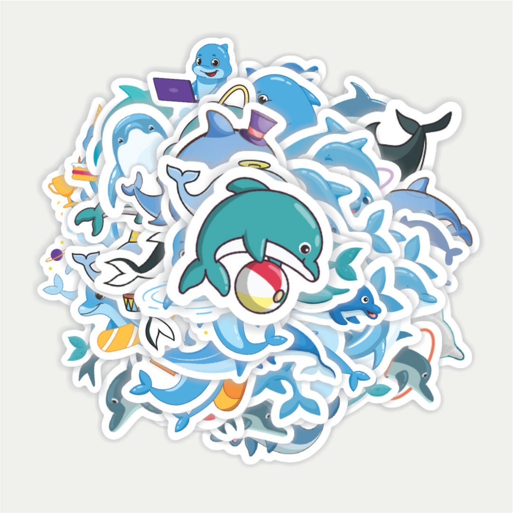 

Sticker Pack Stiker Hewan Lumba-Lumba | Sticker TUMBLR | Stiker LAPTOP KOPER HELM