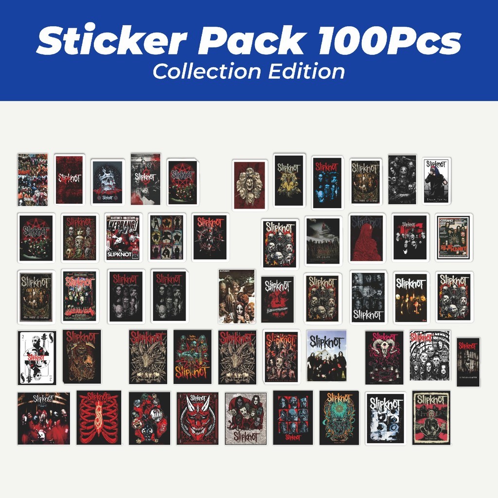 

Hot Stiker Poster Slipknot Lucu Anti Air Stikers Berperekat Waterproof Sticker Decal Buat Motor Helm Buku Journal Koper Casing HP Laptop Botol Minum