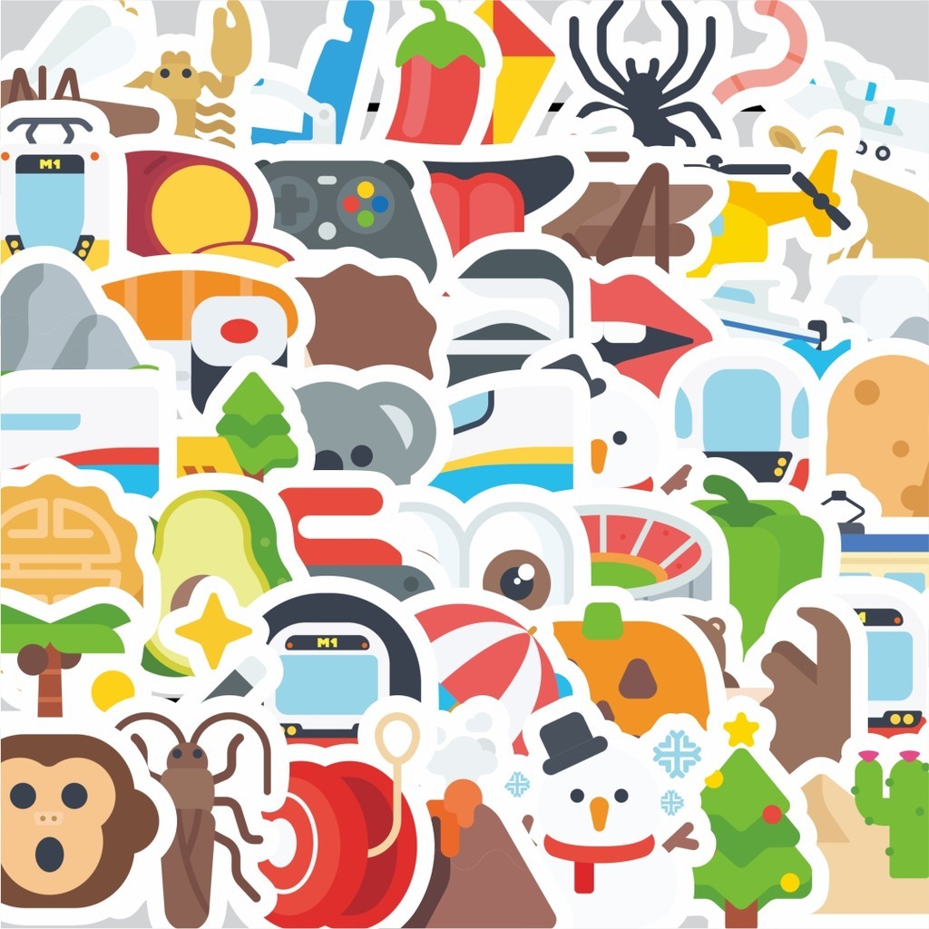 

Stiker Cutting Pack Stiker Meme Emoji Kartun Isi 100Pcs Series Aesthetic Lucu Keren Untuk Koper Bahan Vynil
