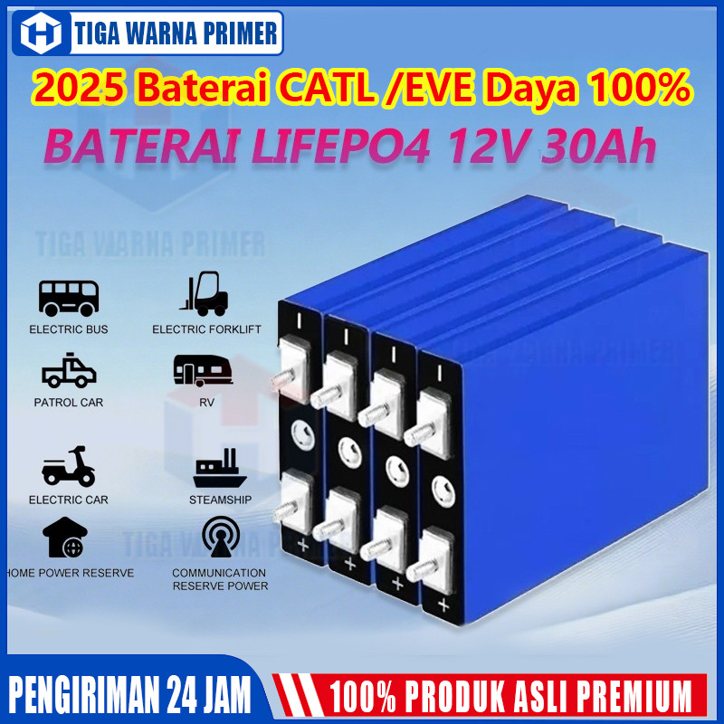 3.2V 25Ah/30Ah CATL/BYD-Baru 100% Lifepo4 Baterai BMS UPS Baterai Lifepo4 3.2V 30Ah Elektrik Baterai