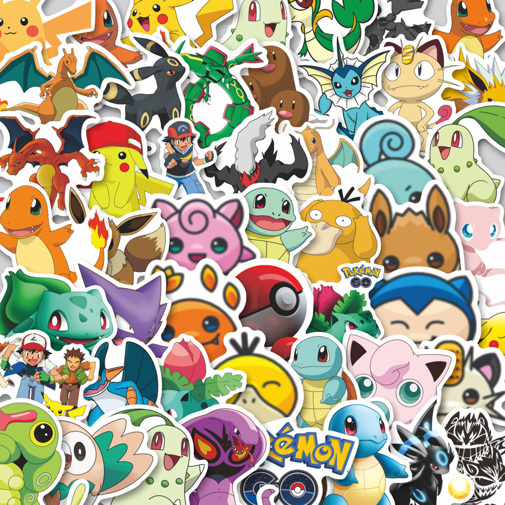 

Stiker Cutting Pack Sticker Kartun Pokemon Sticker Isi 100Pcs Series Aesthetic Lucu Keren Untuk Koper Bahan Vynil