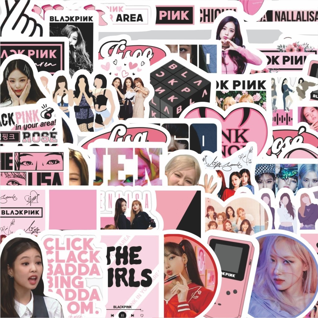 

Stiker Cutting Pack Stiker Blackpink Isi 100Pcs Series Aesthetic Lucu Keren Untuk Koper Bahan Vynil