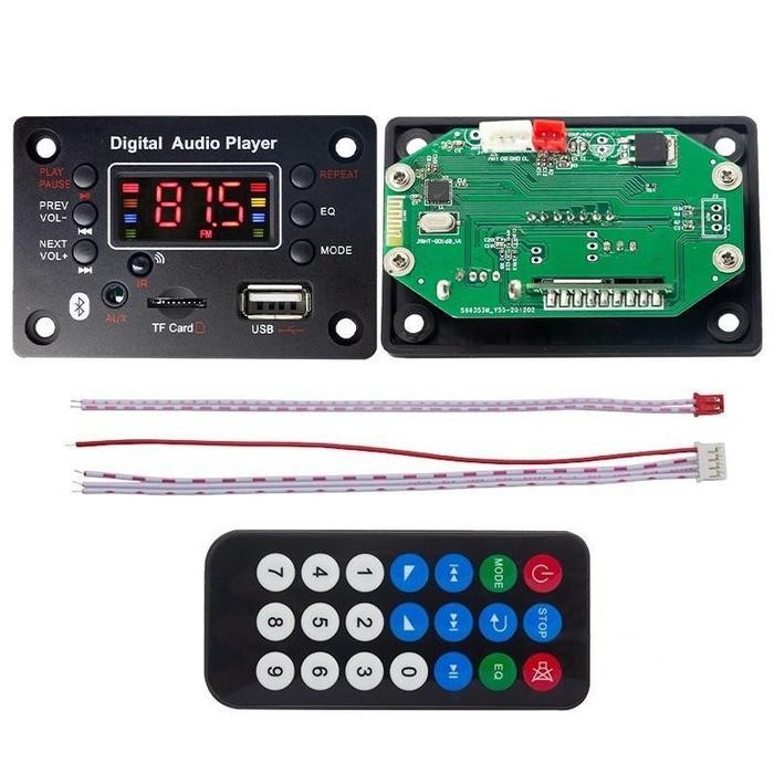 Ampli Mini Canggih Bluetooth 5.0 + Display LED (Pilih Spek). Semua Fitur Modern dalam Satu Papan. Ub