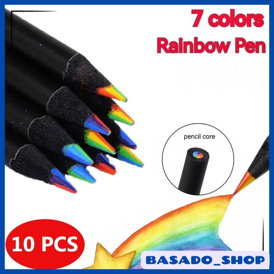 

Pensil Warna Rainbow Color Pencils Drawing Painting 10 PCS/Set - XP003