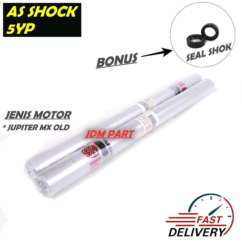 PAKET AS SHOCK DEPAN 5YP + SEAL SHOK / SEPAKET YAMAHA JUPITER MX OLD / AS SHOK DEPAN 1 SET / HALU HA