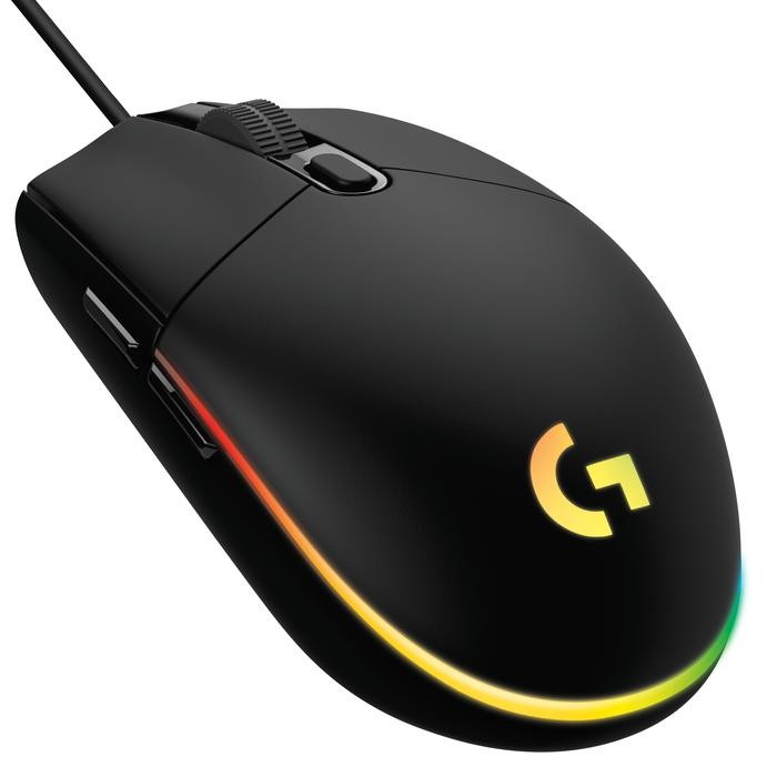 Logitech G203 Mouse Gaming Wired RGB Lightsync - Black