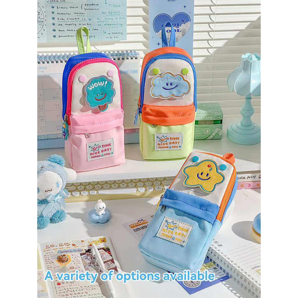 

Kawaii Large Capacity Pencil Case Multilayer Organizer Waterproof Cute Cartoon Design for School Student Back to School Supplies