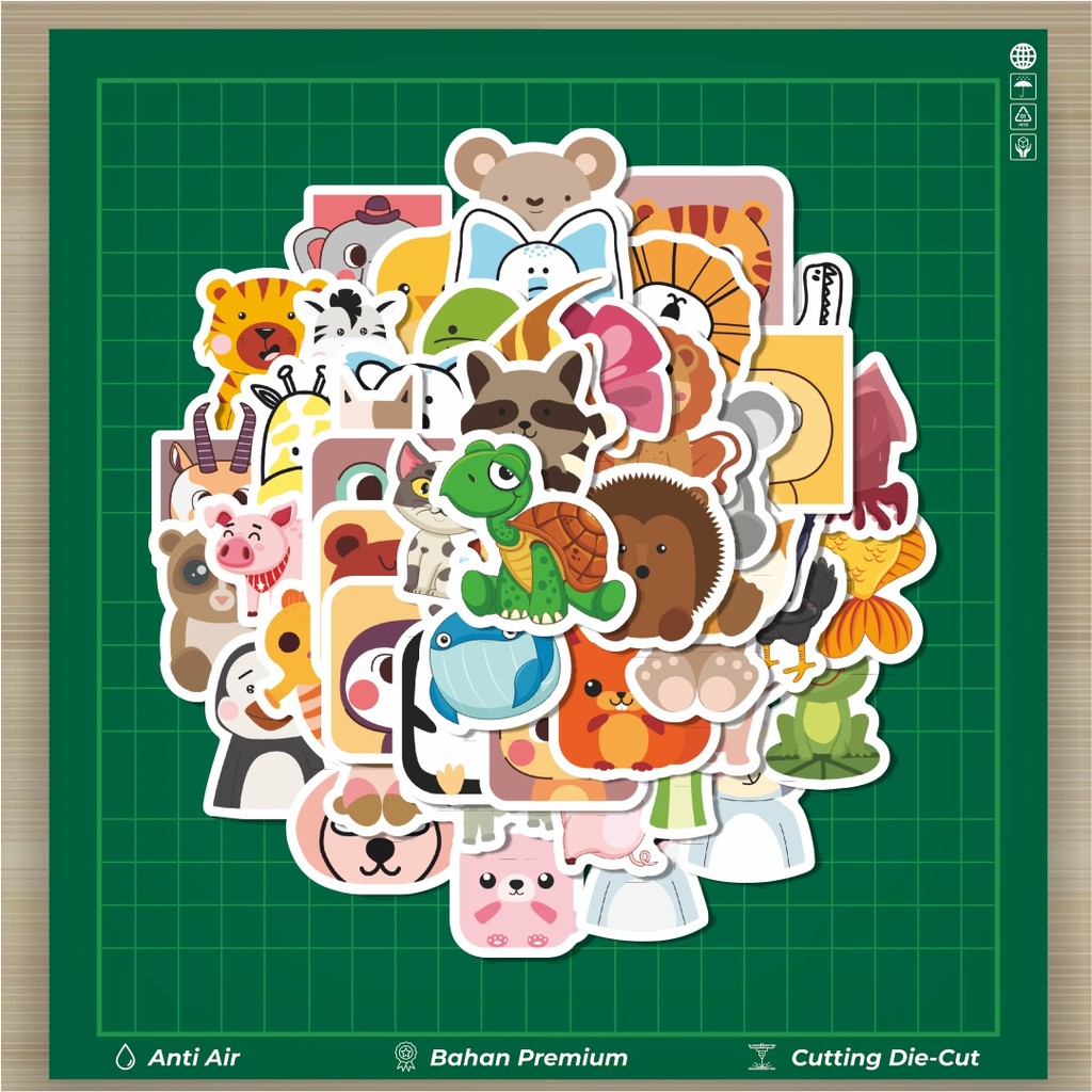 

HOT 50 PCS STIKER Stiker Random Hewan Lucu Stiker Fashion Cars Decal Dingin Kartu Album Custom Vinyl Anti Air- Sticker Aesthetic Buku Journal Koper Casing HP Tablet Laptop Helm Motor Botol Minum