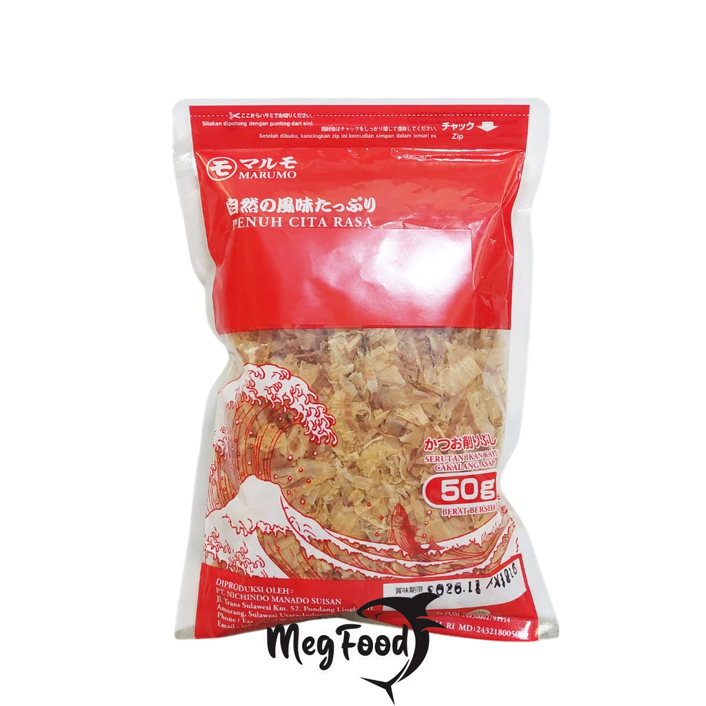 

Marumo Katsuobushi 50 Gram - Serutan Ikan Cakalang Asap Toping Takoyaki HALAL