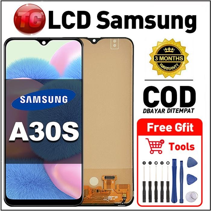 Original Lcd Samsung A30S fullset ori asli Layar hp touchscreen Sentuh Versi Tinggi COD - LCD+Tools 