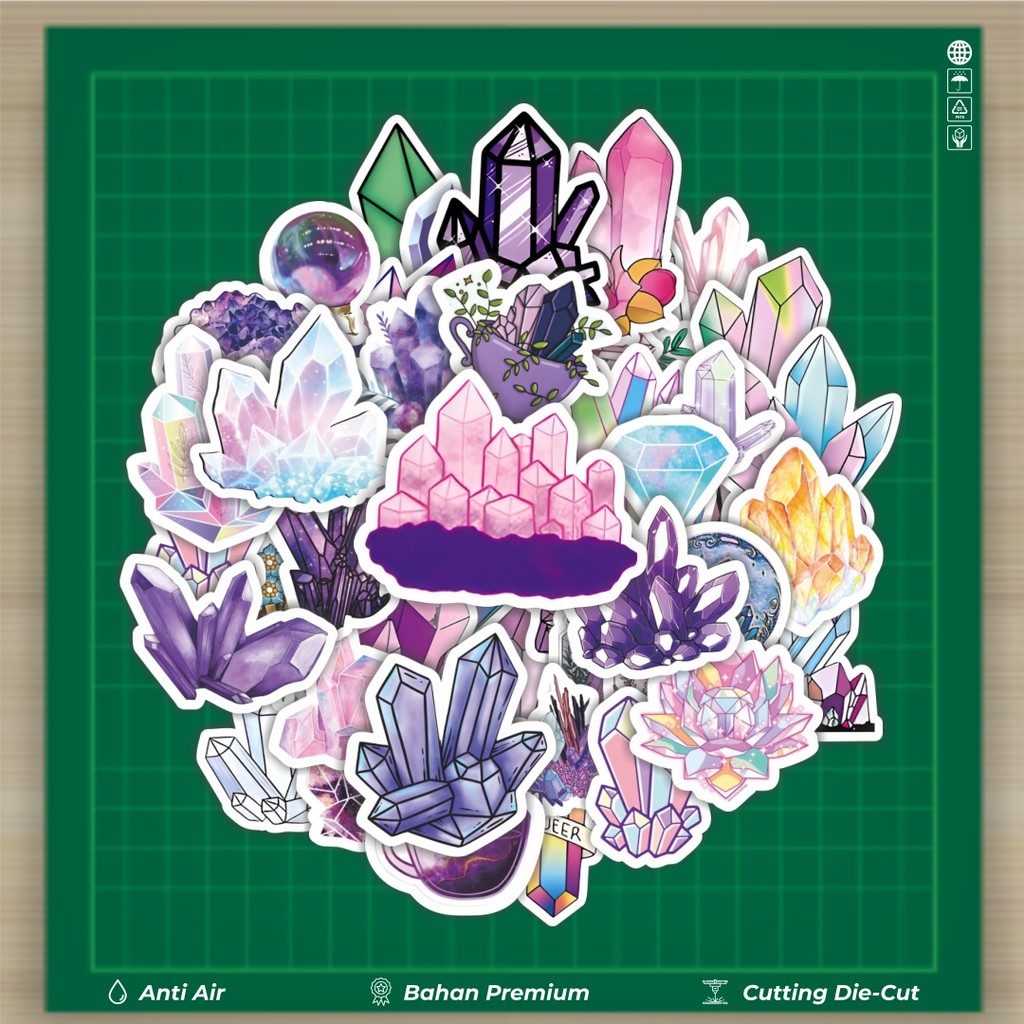 

HOT 50 PCS STIKER Stiker Crystal Graffiti Stiker Fashion Cars Decal Dingin Kartu Album Custom Vinyl Anti Air- Sticker Aesthetic Buku Journal Koper Casing HP Tablet Laptop Helm Motor Botol Minum
