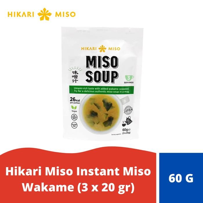 

Bumbu Masak ~qrue_mart> NEW-[Terlaris] Hikari Miso Instant Miso Soup Wakame (20 gr x 3)