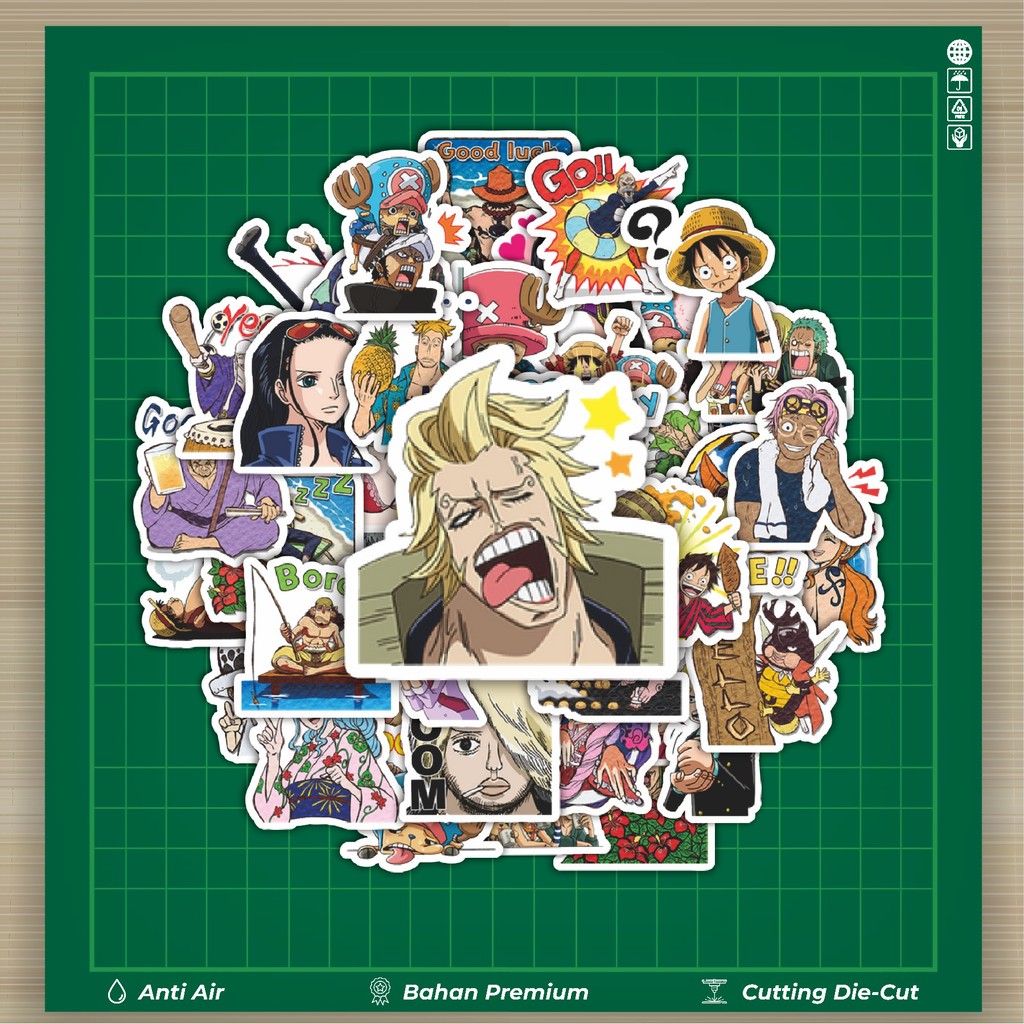 

HOT 50 PCS STIKER Stiker Anime One Piece Stiker Fashion Cars Decal Dingin Kartu Album Custom Vinyl Anti Air- Sticker Aesthetic Buku Journal Koper Casing HP Tablet Laptop Helm Motor Botol Minum