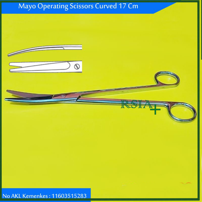 

Gunting Mayo Bengkok 23 Cm 17 Cm 14 Cm Mayo Scissors Curved Gunting IUD RSIA
