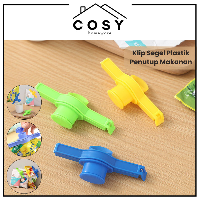 Klip Segel Plastik Penutup Makanan dengan Corong / Penjepit Kemasan Bungkus Makanan Ringan