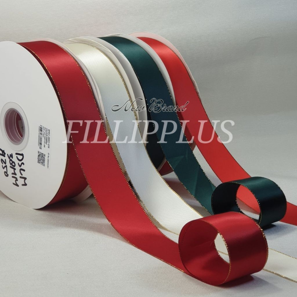 

3.8 Cm - Double Satin List Emas / Satin List Emas 3.8 Cm | 25 Yard - 100 Yard DS List Emas