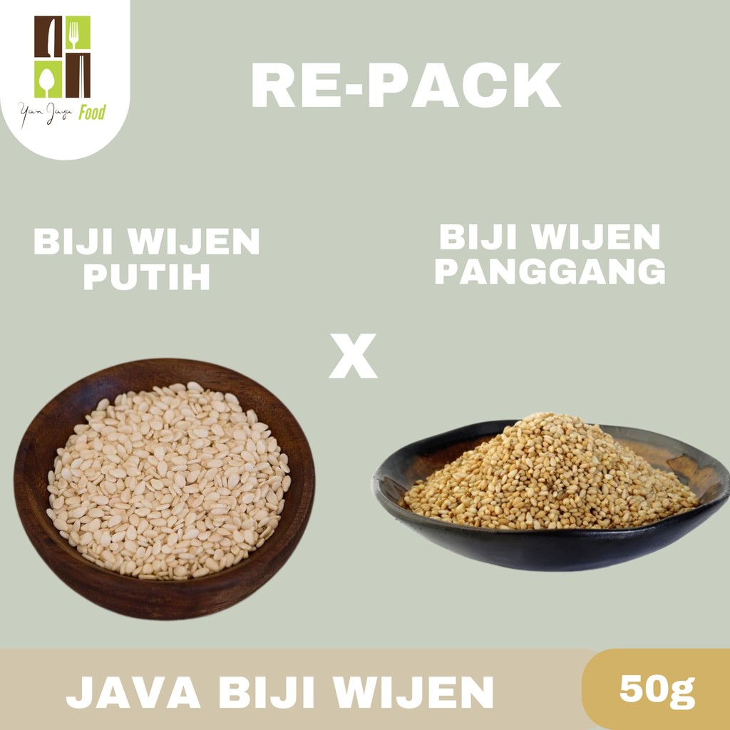 

Biji Wijen Re-pack 50g / Biji Wijen Putih / Biji Wijen Panggang / Java Super Food