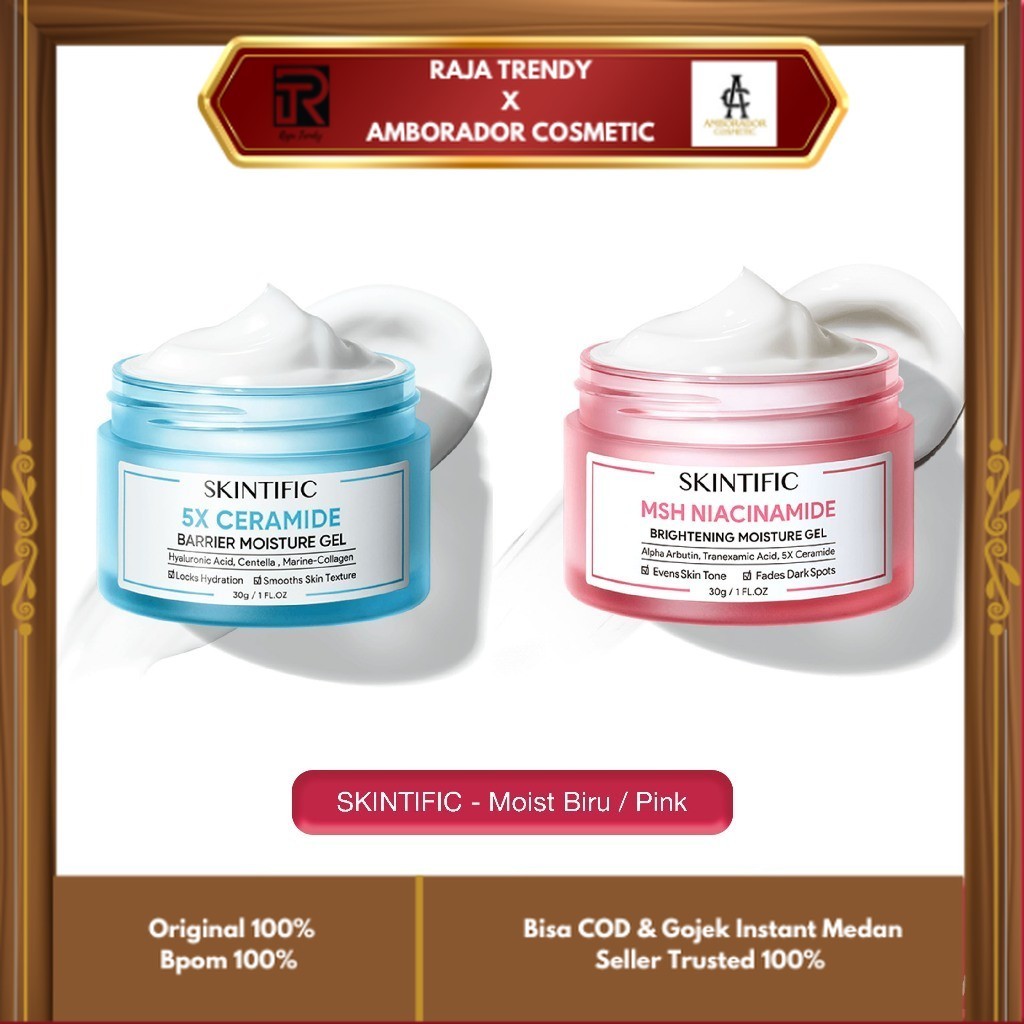 SKINTIFIC - 5X CERAMIDE BARRIER MOISTURE GEL / MSH NIACINAMIDE BRIGHTENING MOISTURE GEL - Pelembab W