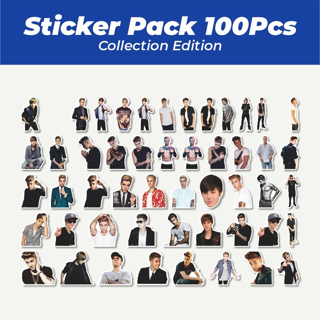 

Hot Stiker Justin Bieber Lucu Anti Air Stikers Berperekat Waterproof Sticker Decal Buat Motor Helm Buku Journal Koper Casing HP Laptop Botol Minum