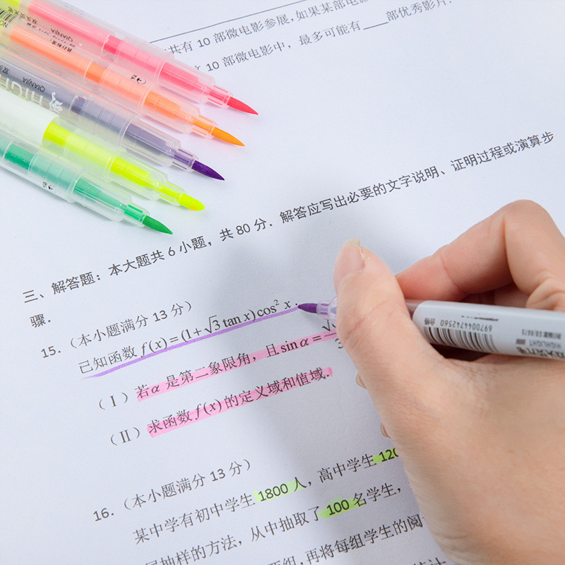 

Stabilo 2 Sisi (1 Pack Isi 6pcs) Highlighter Colorful / Perlengkapan Alat Tulis Kantor Sekolah Anak Spidol Panjang Multicolor Untuk Mewarnai Penanda Kalimat Penting ATK Set Pulpen Warna Coloring