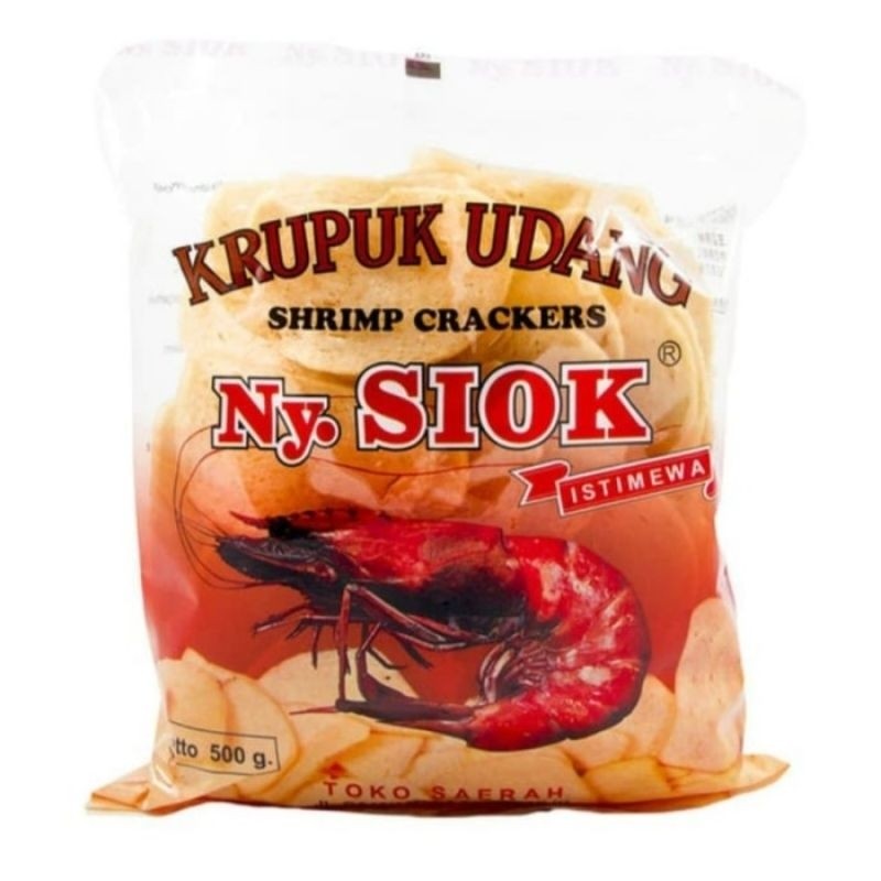 

KERUPUK UDANG Ny.Siok / Nyonya Siok OVAL 500gr