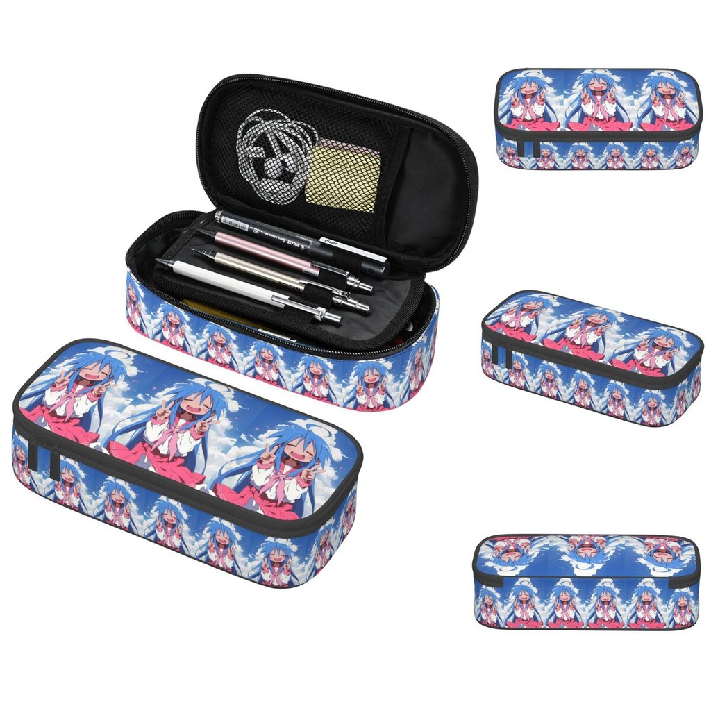 

Konata Izumi Lucky Star Anime Pencil Case for Boys Girls School Pen Box Pencil Bag Stationery Supplies Pen Holder Bag