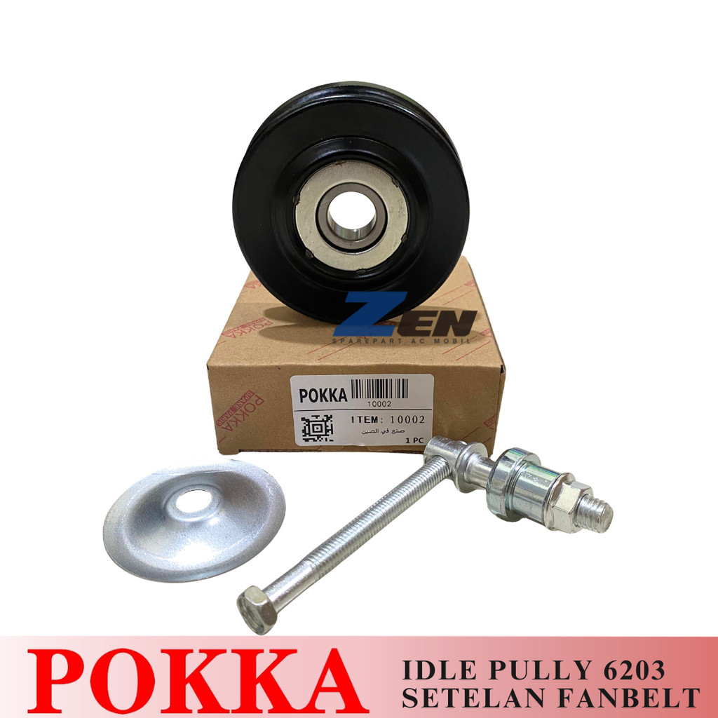 IDLE PULLY PULLEY TENSIONER UNIVERSAL GOT 6203 BEARING LAHAR IDLE PULLY POKKA 10002