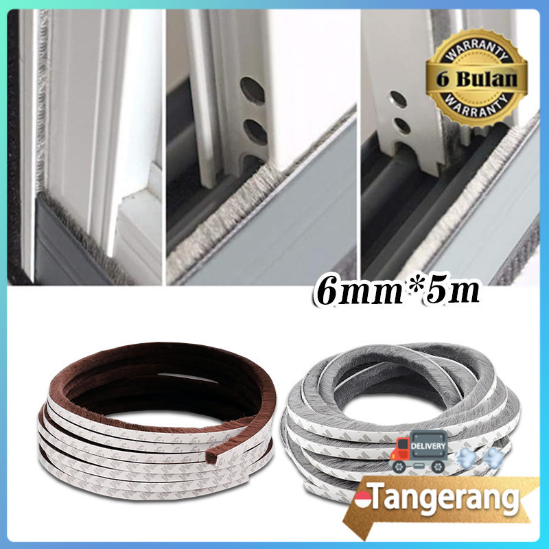 Door Seal Strip Mohair Moher Penutup Celah Pintu Bawah Bulu