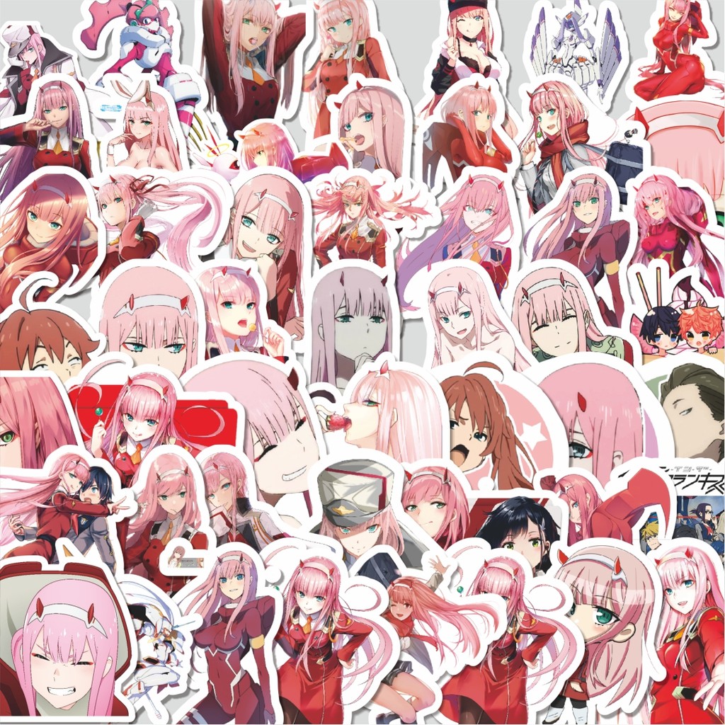 

Stiker Cutting Pack Stiker Anime Darling in the Franxx Isi 100Pcs Series Aesthetic Lucu Keren Untuk Koper Bahan Vynil