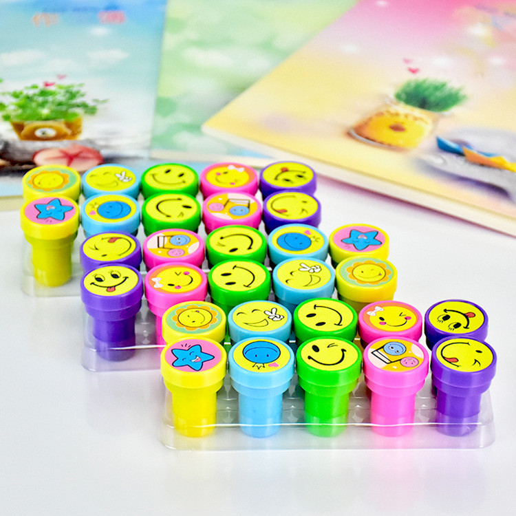 

Cute Encouraging Students Reward Children Self Inking Cute Cartoon Reviews Children's Seal Small Seals Rubber Circular Stamps