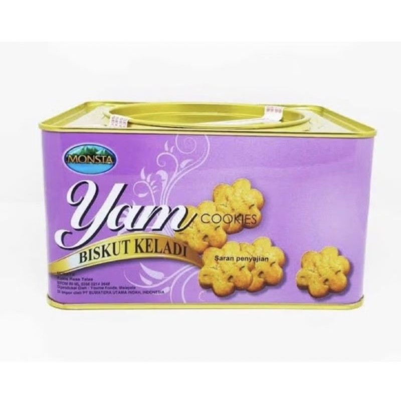 

MONSTA YAM BISKUIT KELADI KALENG 700 GRAM/MONSTA KALENG HALAL