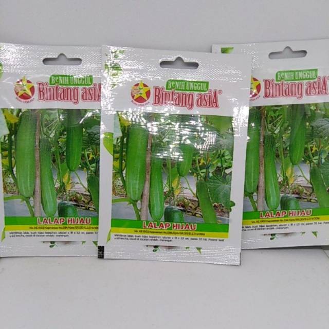 benih Timun lalap hijau bintang asia small pouch