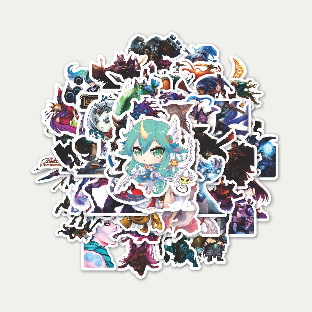 

Sticker Pack Stiker Kartun League Of Legends Skin 4 | Sticker TUMBLR | Stiker LAPTOP KOPER HELM