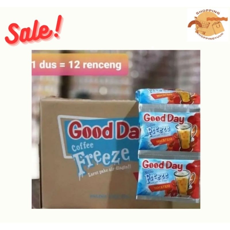 

Good Day Coffee Freeze Mocafrio Kopi Instan 3 in 1 (30 g/120 sachet/karton)