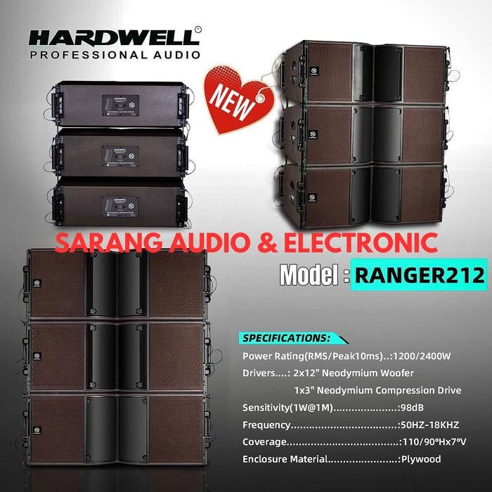 Speaker Pasif HARDWELL RANGER212 Original RANGER 212 Line Array