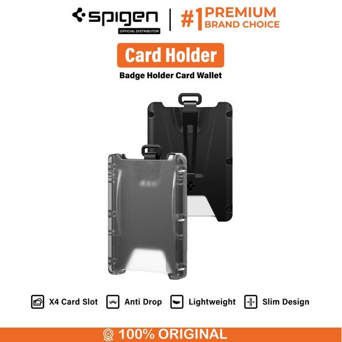 

ID Card Holder Spen Universal Badge Holder Card llet Dompet Kartu - Black