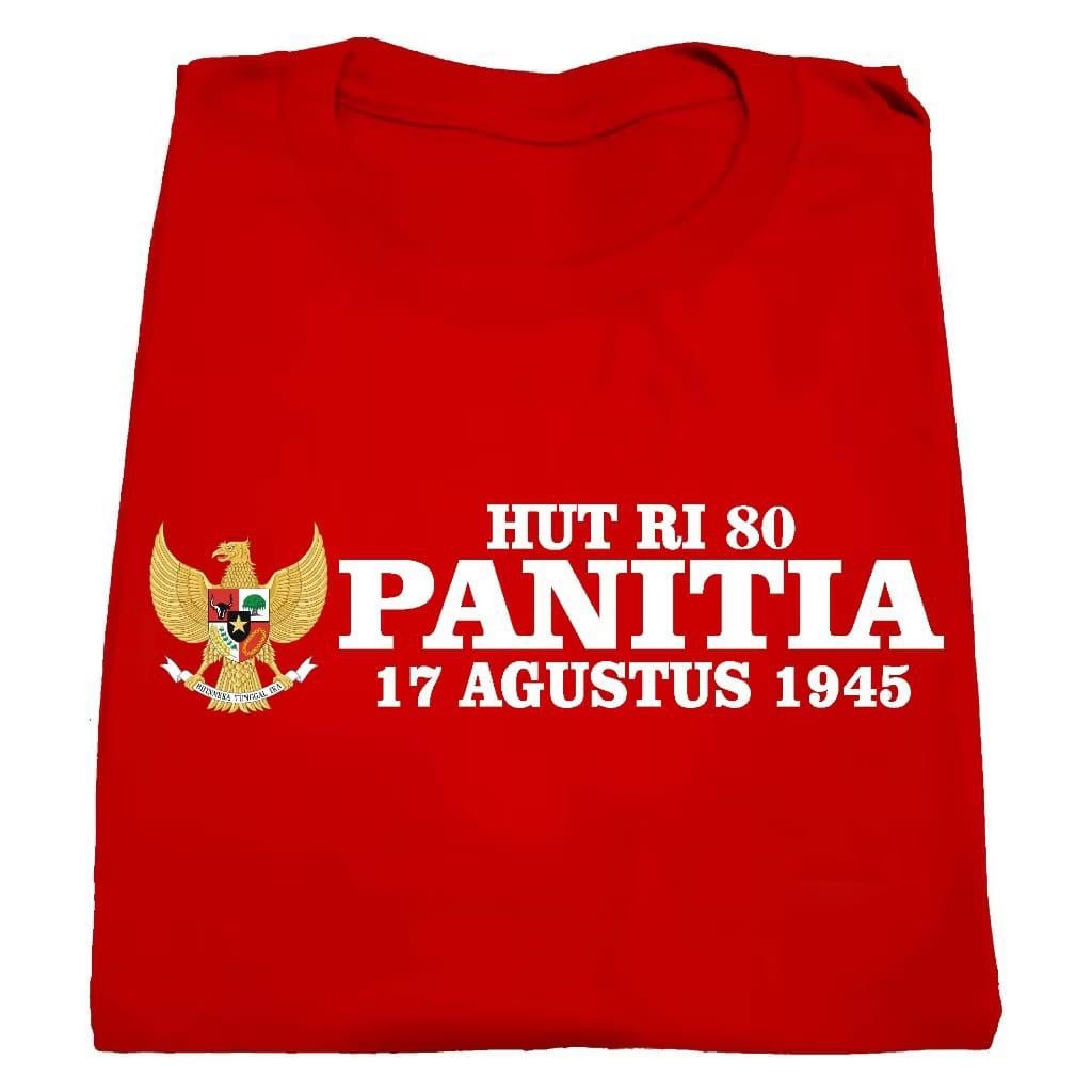 KAOS AGUSTUSAN / KAOS HUT RI  KE 80 / KAOS 17 AGUSTUS 2025
