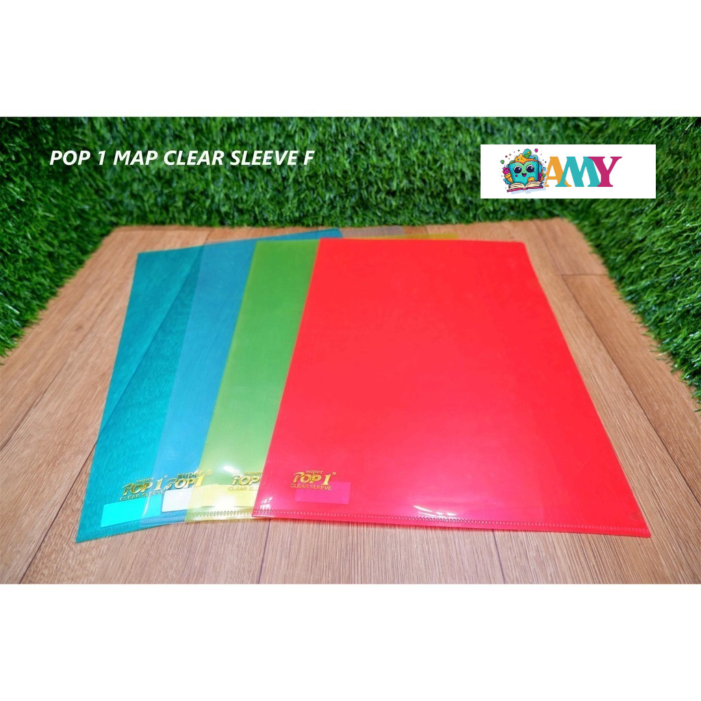 

Pop 1 Map Clear Sleeve F Plastik Transparan AMY STASIONARY