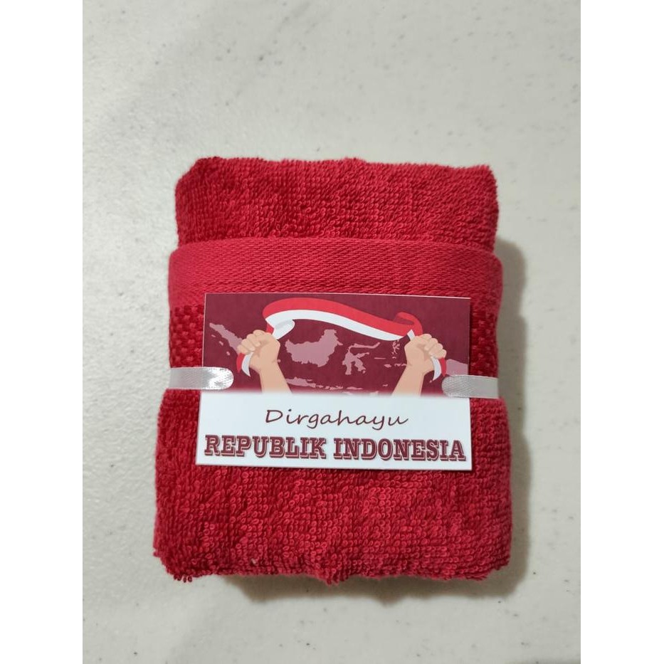 

Handuk Souvenir Bingkisan Ulang Tahun Lomba 17an Kemerdekaan Indonesia - 30x30 cm, Plastik