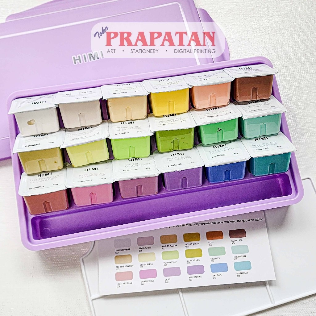 

COD Miya Himi PASTEL Gouache 18x30ml | Cat Gouache