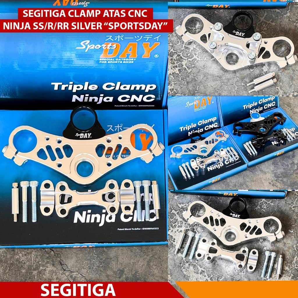 TRIPLE CLAMP SEGITIGA ATAS T ATAS NINJA CNC SET RAISER SEGITIGA STANG T ATAS CNC NINJA R SS RR