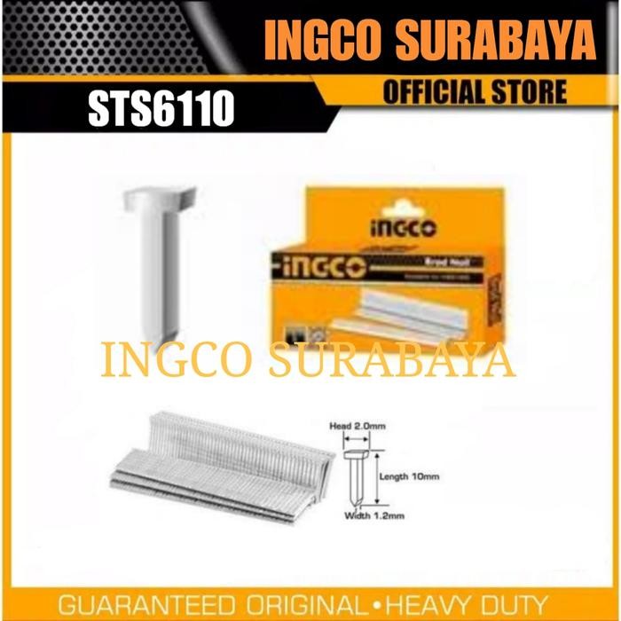 

INGCO STS6110 BRAD NAIL (F10) REFILL ISI PAKU TEMBAK T F 10 MM HSG1405